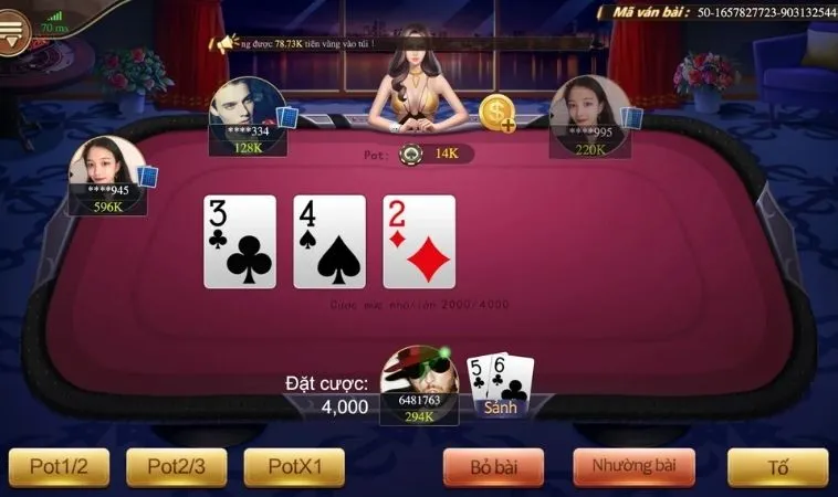 Trò Chơi Xì Tố Tại QQ88: Bí Kíp Thắng Lớn Cho Bet Thủ 2 Bàn chơi Xì Tố tại QQ88